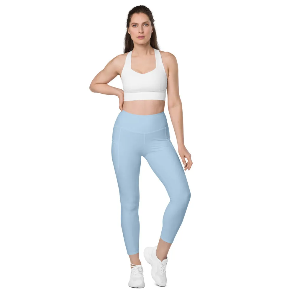 ELEVATED ESSENTIALS, THE PERFECT SIDE POCKET LEGGING LIGHT BLUE