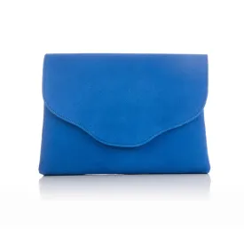 Ellie Clutch Bag - Royal Blue Suede