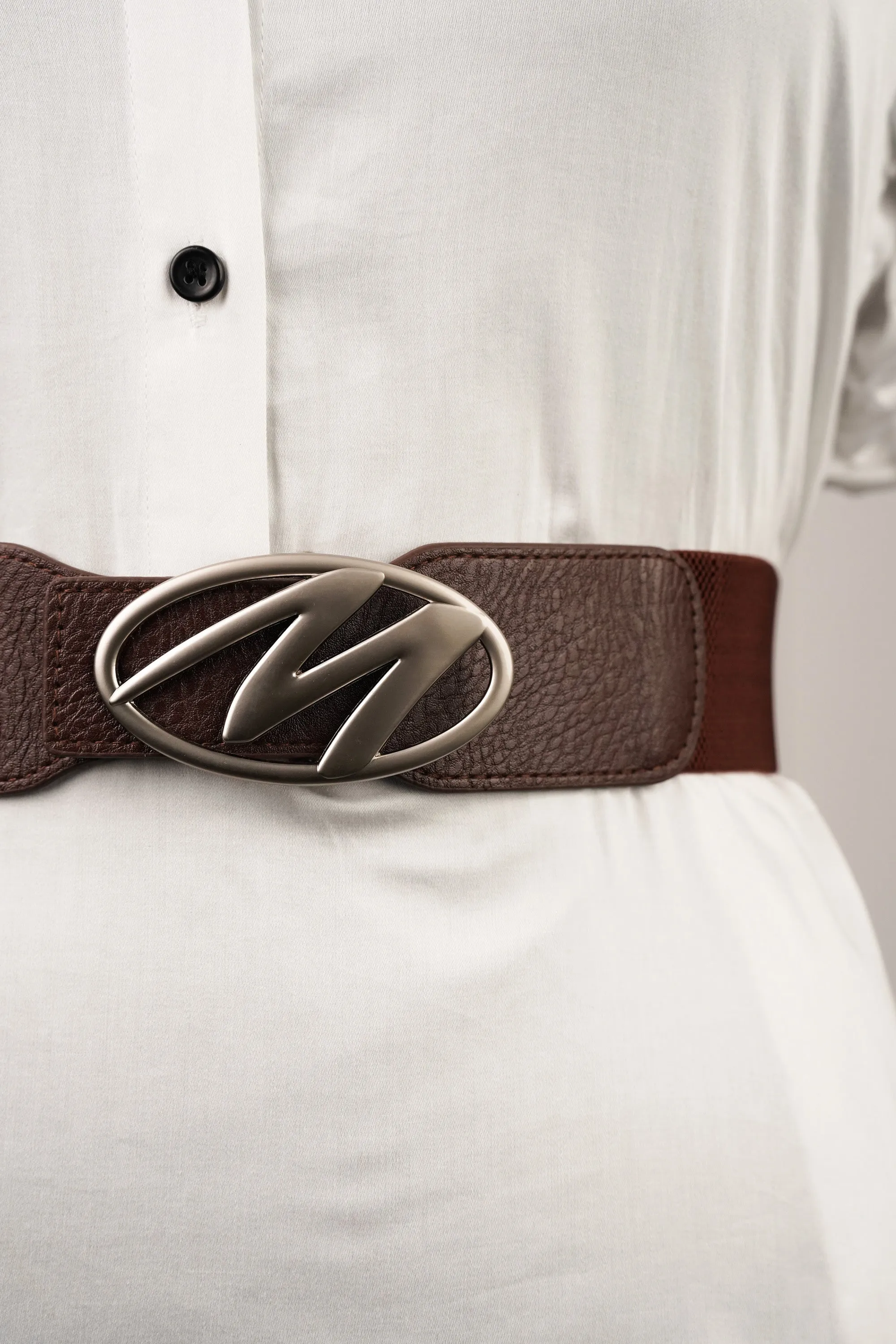 Essence Brown Elastic Belt