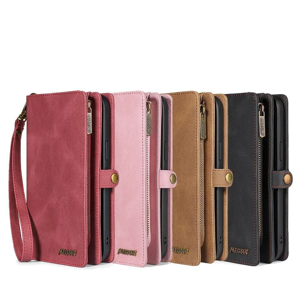 Fortune Leather Purse Case For iPhone 15 Series