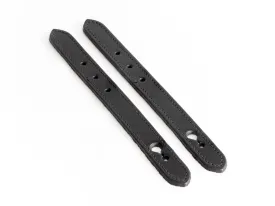 Front Straps - Black Leather / Eventer (Pair)