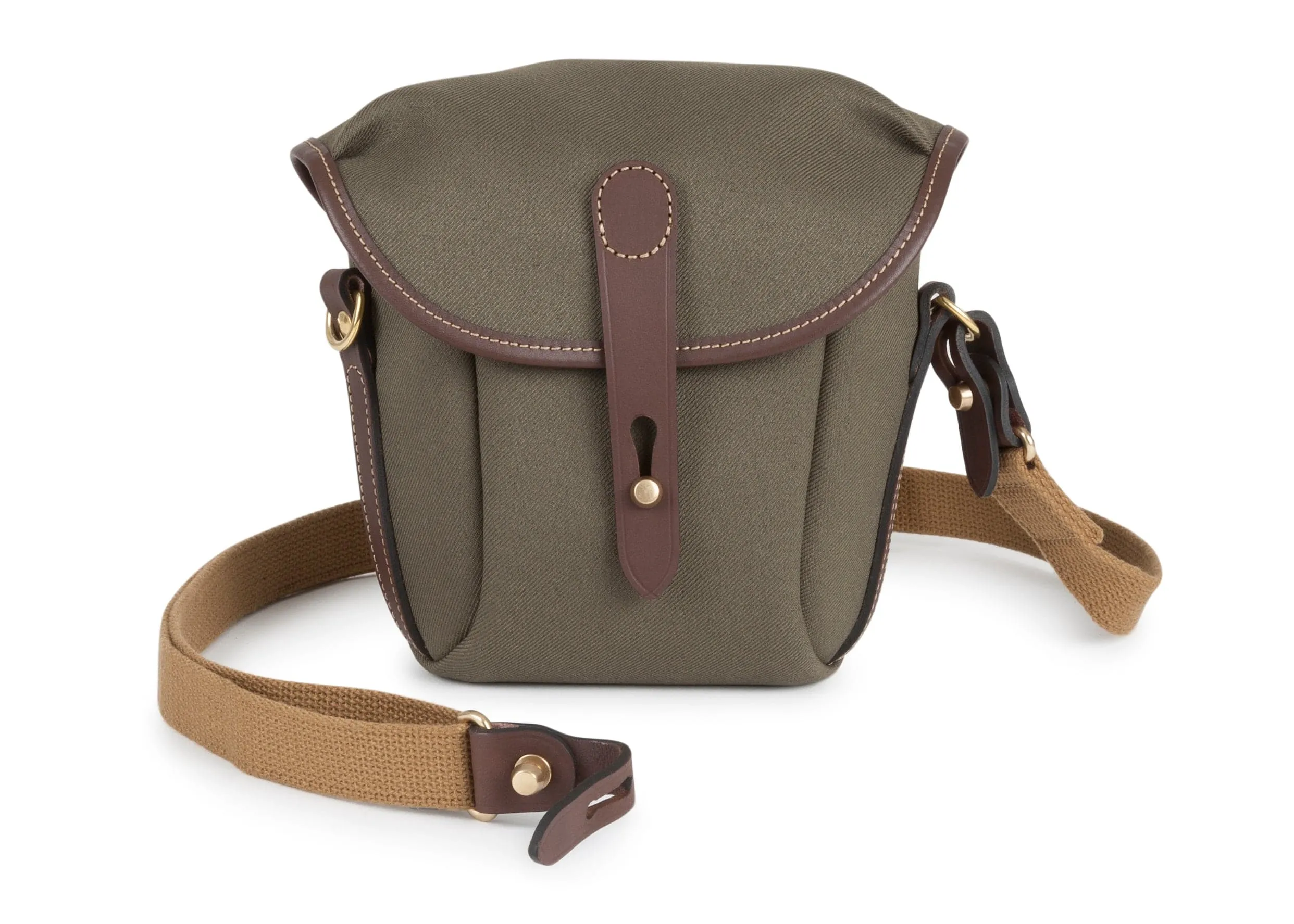 Galbin Binocular Case - 8 / Sage FibreNyte / Chocolate Leather