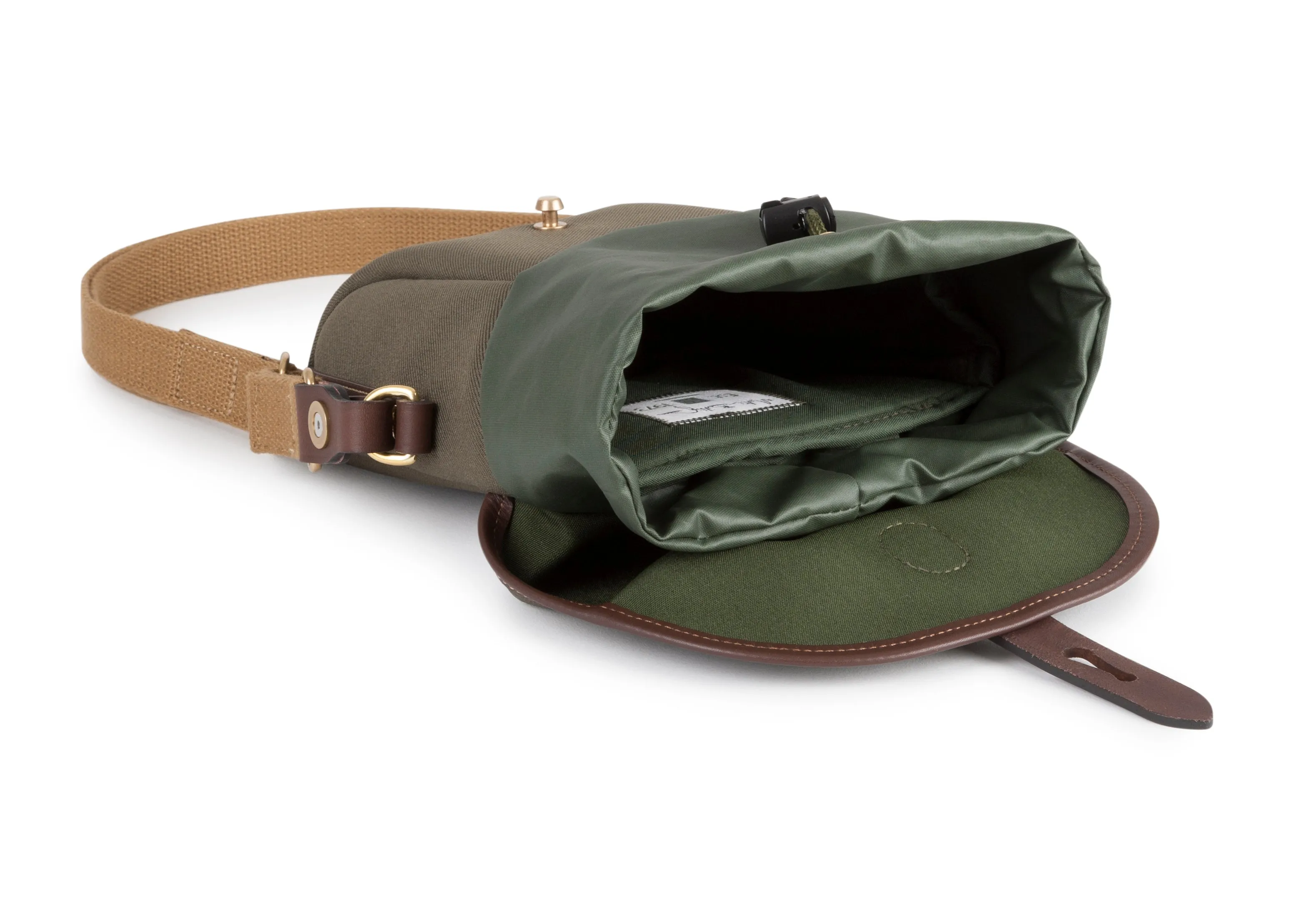 Galbin Binocular Case - 8 / Sage FibreNyte / Chocolate Leather