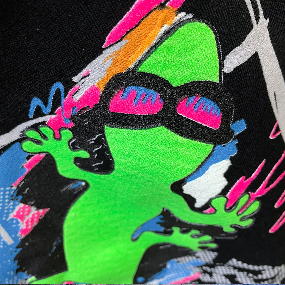 Gecko Graffiti Black Tee