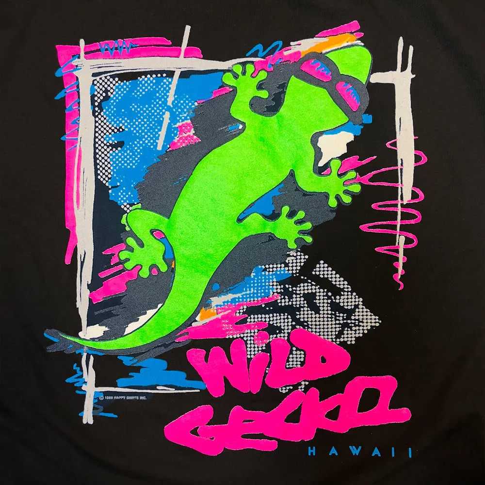 Gecko Graffiti Black Tee