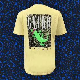 Gecko Marble 1980's Mellow Yellow Cotton Beach Tee