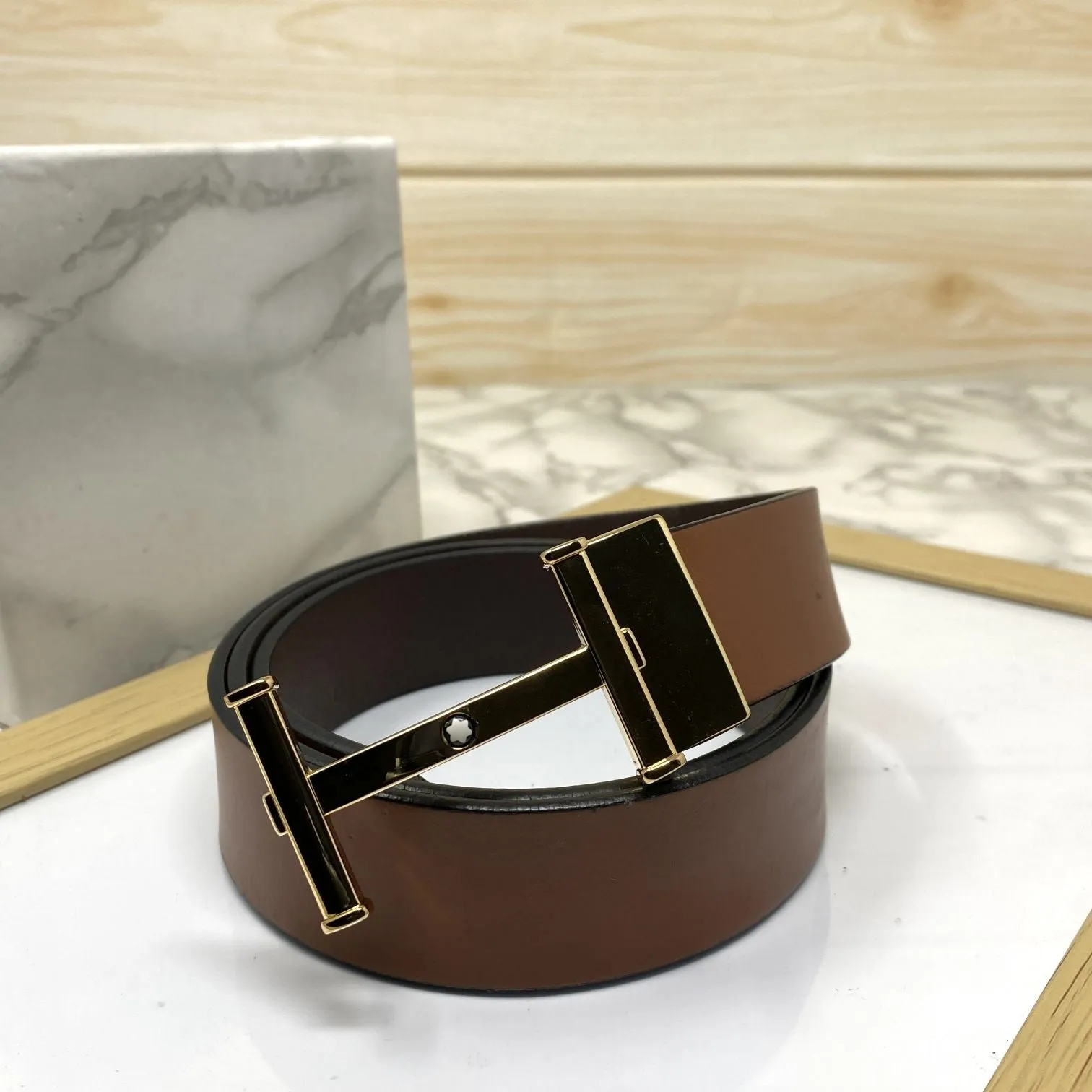 H-Point Premium Quality Leather Strap Belt-JonasParamount