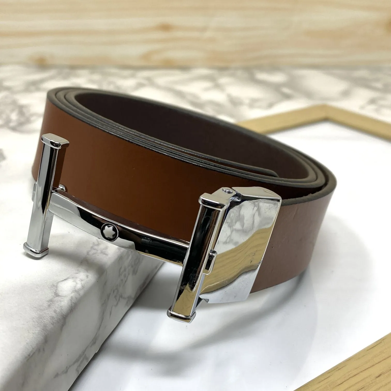 H-Point Premium Quality Leather Strap Belt-JonasParamount