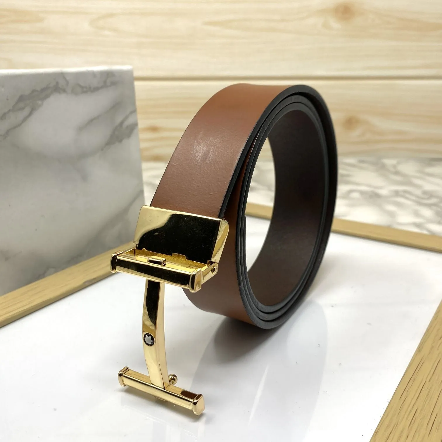 H-Point Premium Quality Leather Strap Belt-JonasParamount