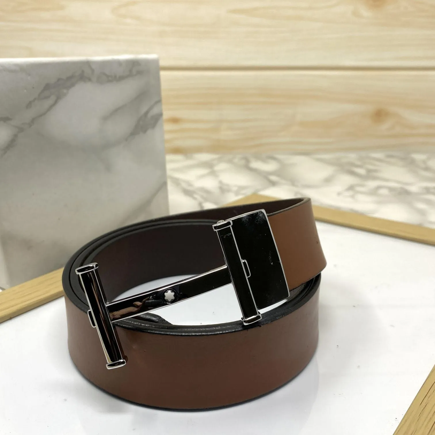 H-Point Premium Quality Leather Strap Belt-JonasParamount