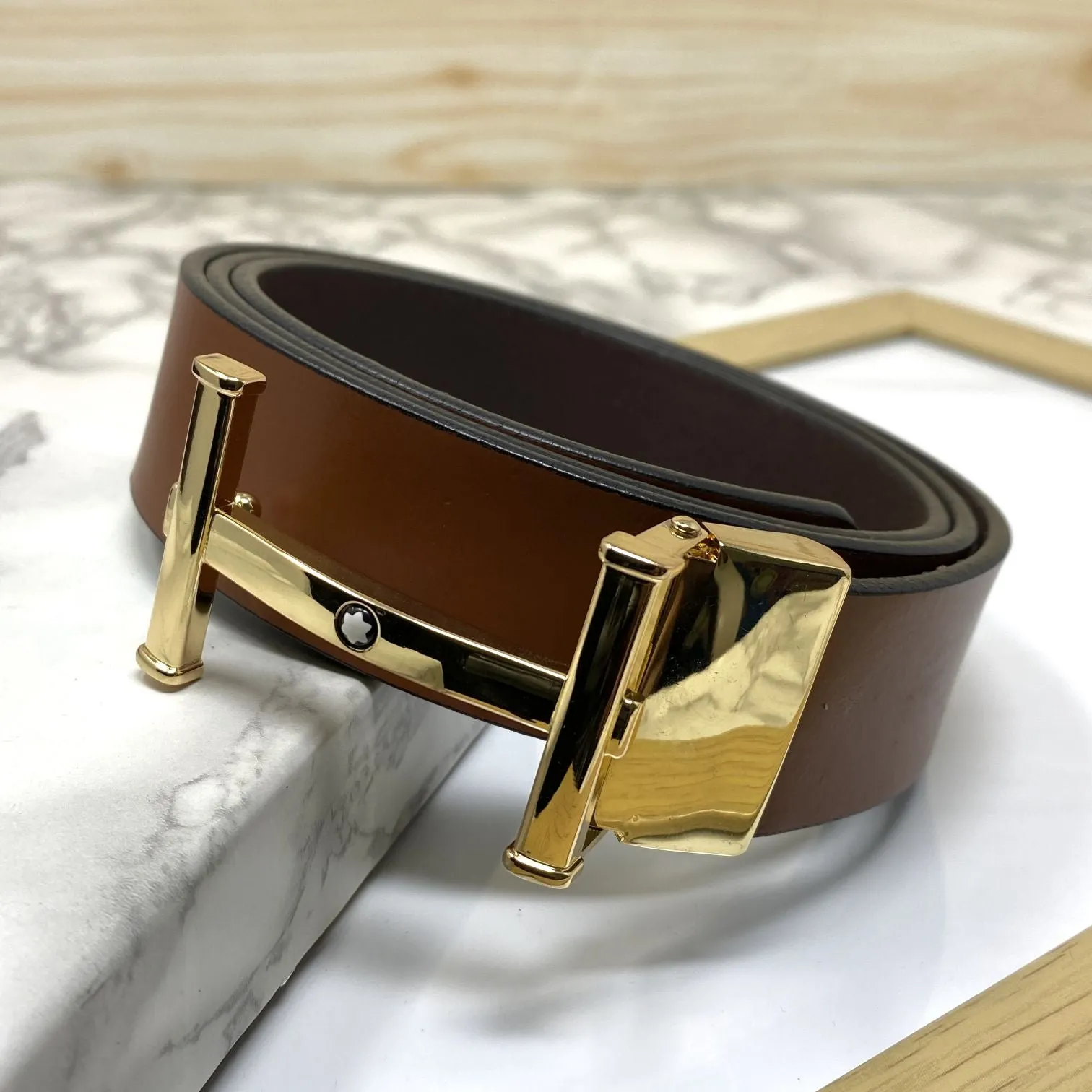 H-Point Premium Quality Leather Strap Belt-JonasParamount