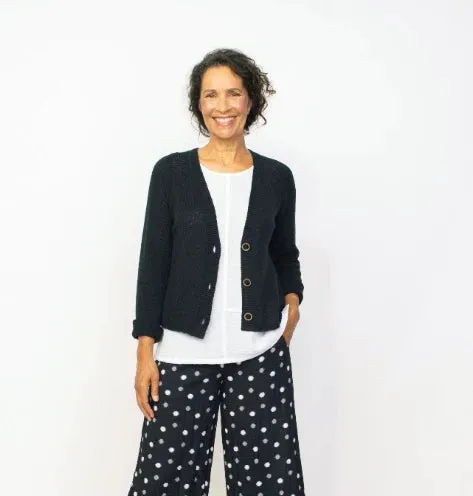 Habitat Sale, 33167 Crop Dot Pant, Black 50% Off Regular Price