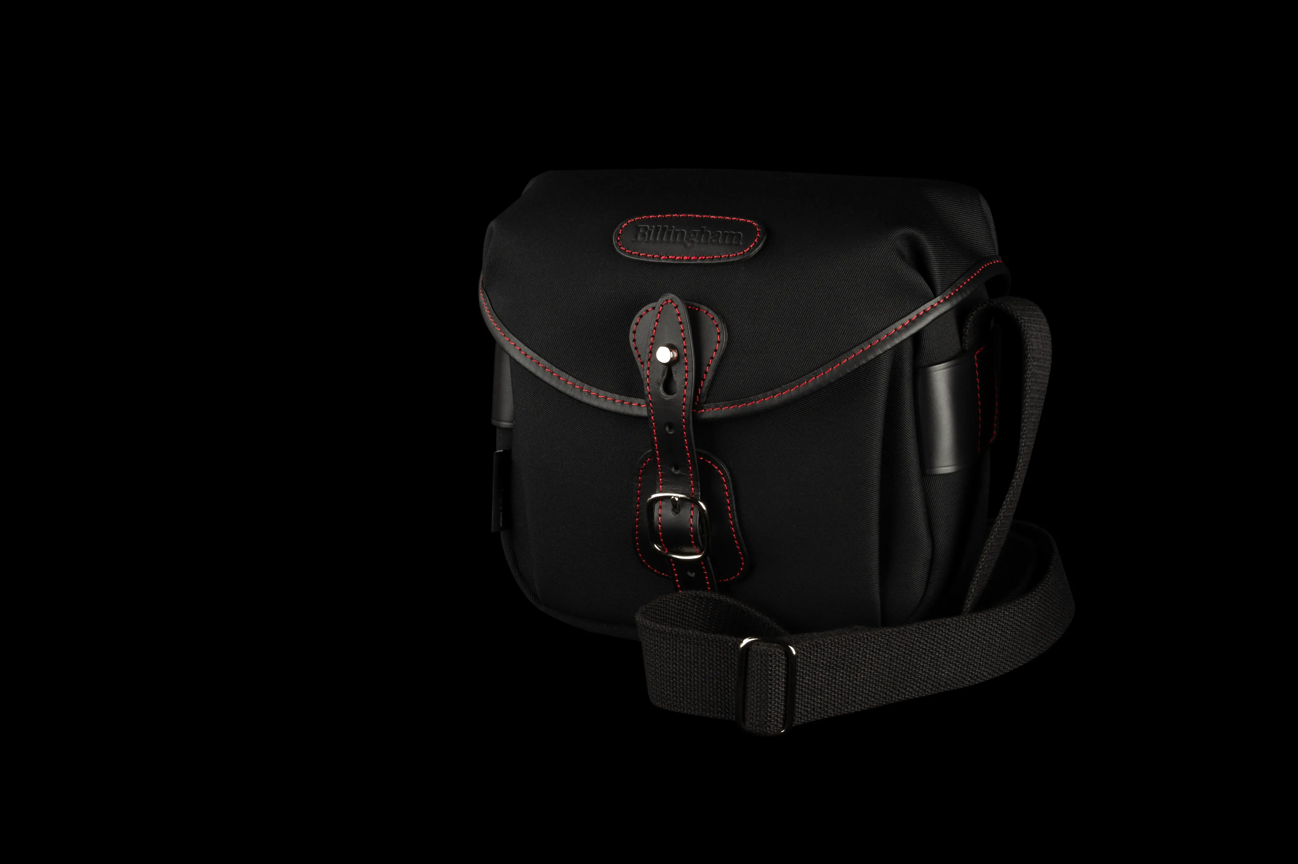 Hadley Digital Camera Bag - Black Canvas / Black Leather / Red Stitching (50th Anniversary Limited Edition)