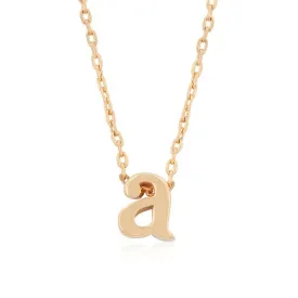 Initial A Rose Gold Pendant