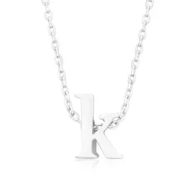 Initial K Silver Pendant