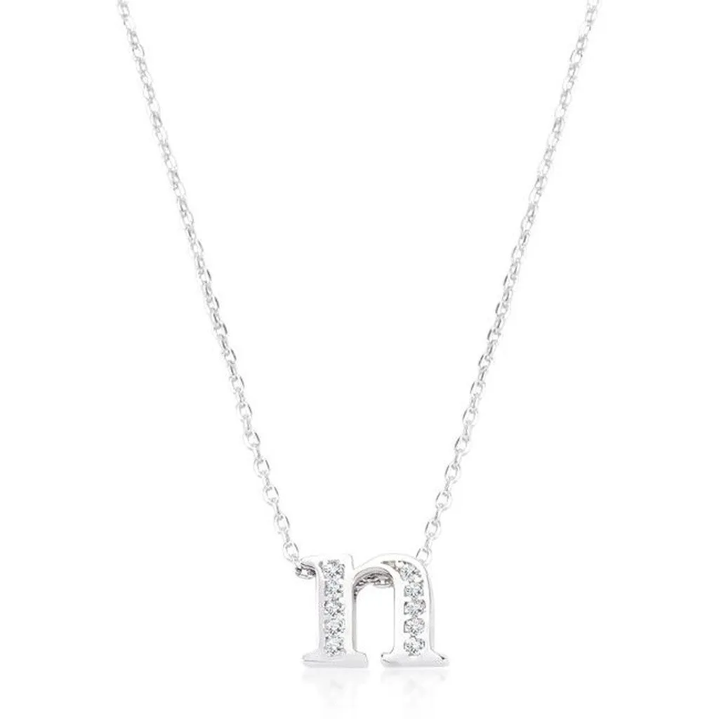 Initial N Crystal Pendant