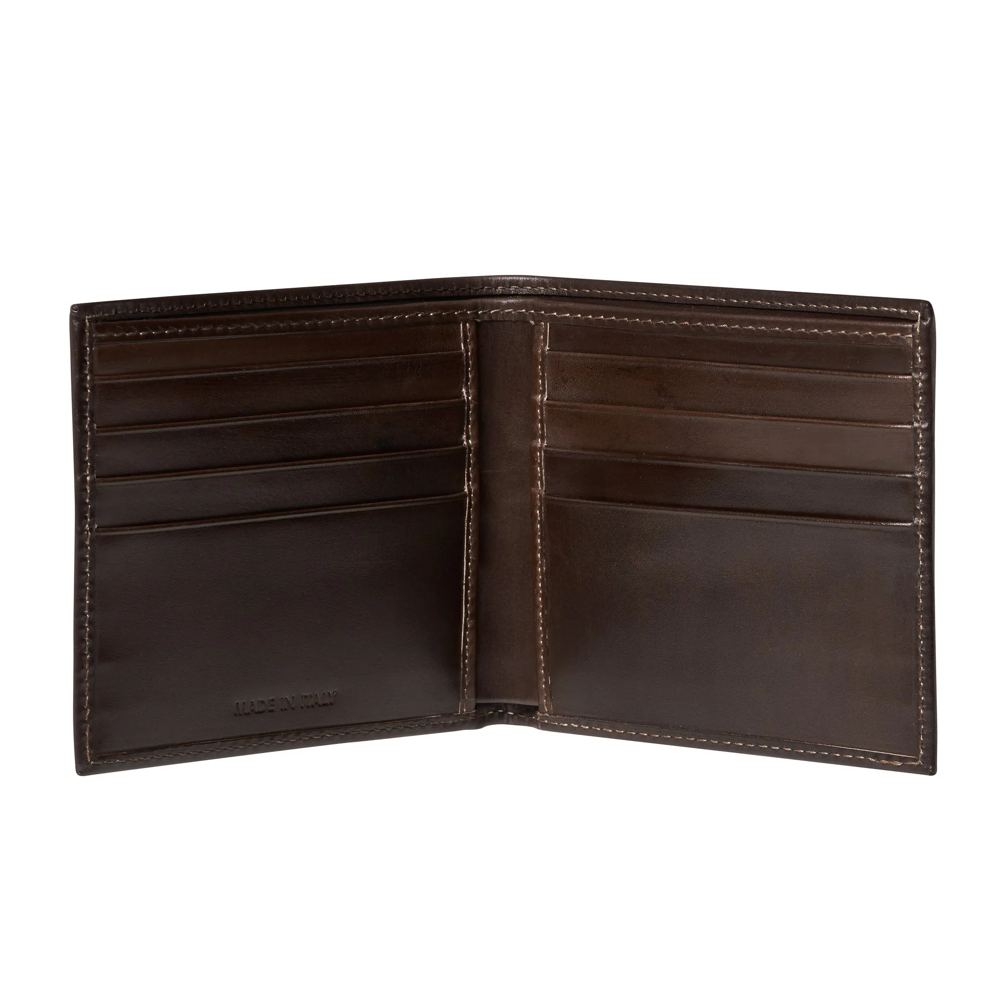 Italian Leather Wallet - Chocolate