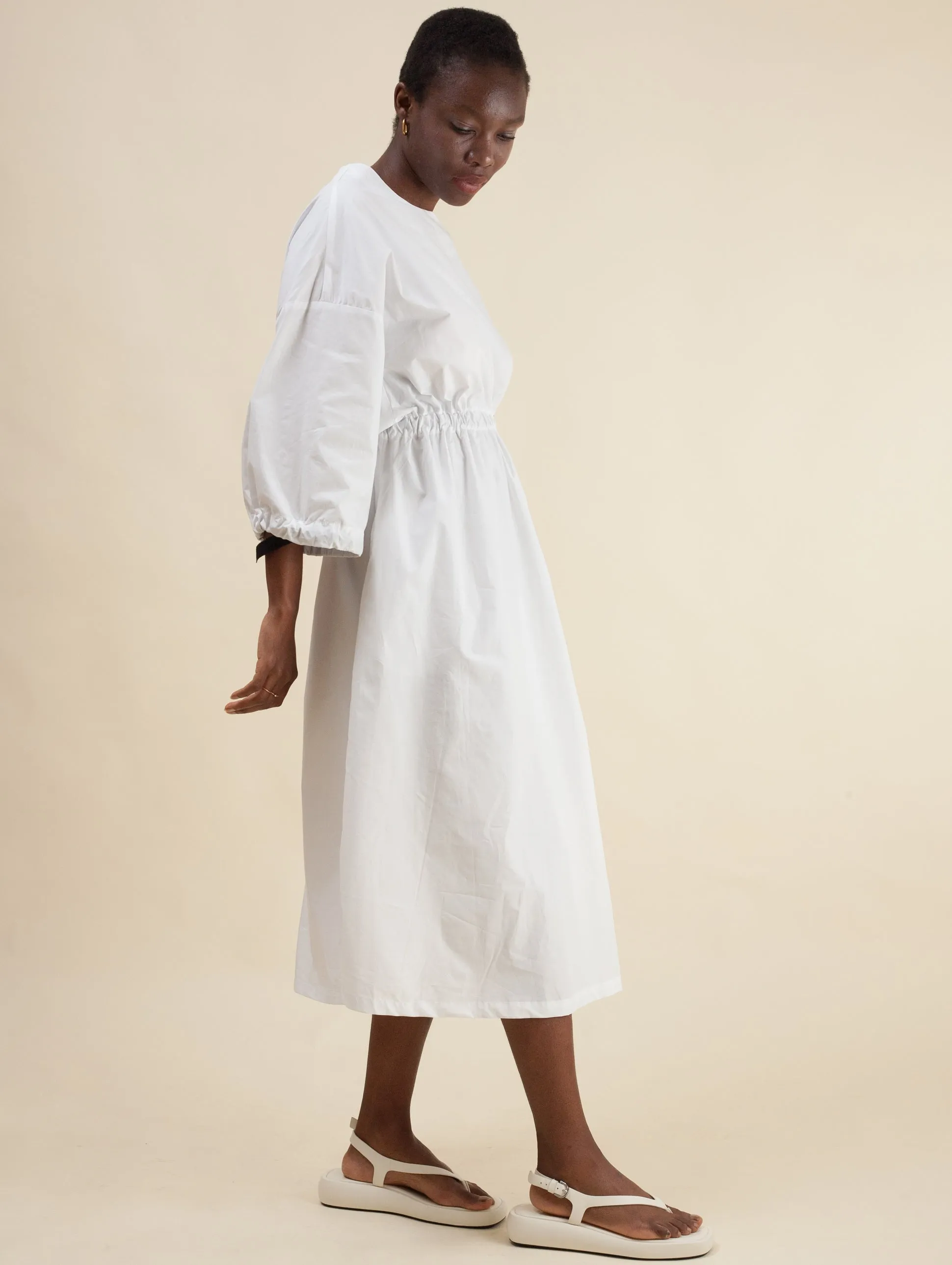 Kai-Kai Dress (White Poplin)