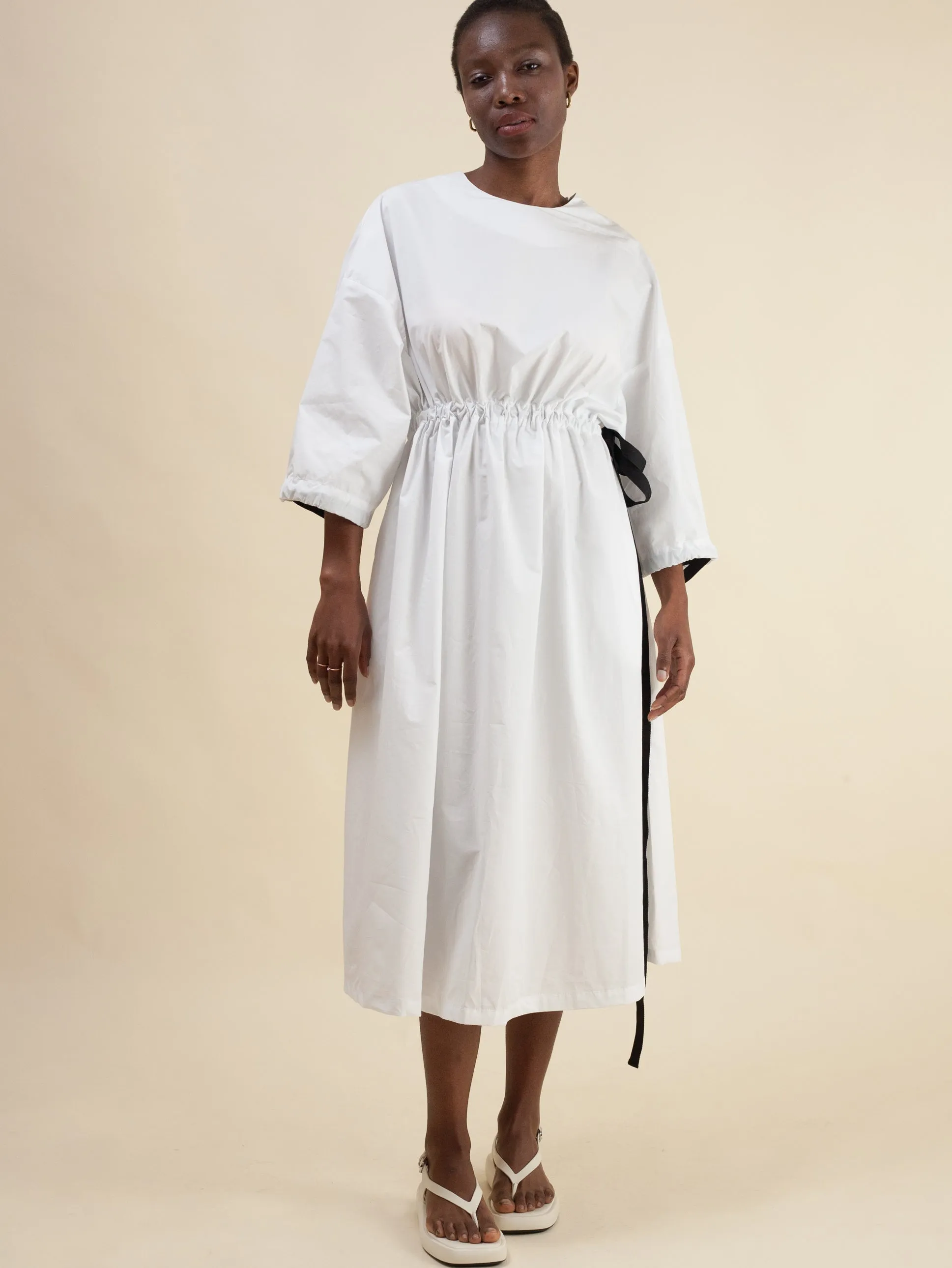 Kai-Kai Dress (White Poplin)