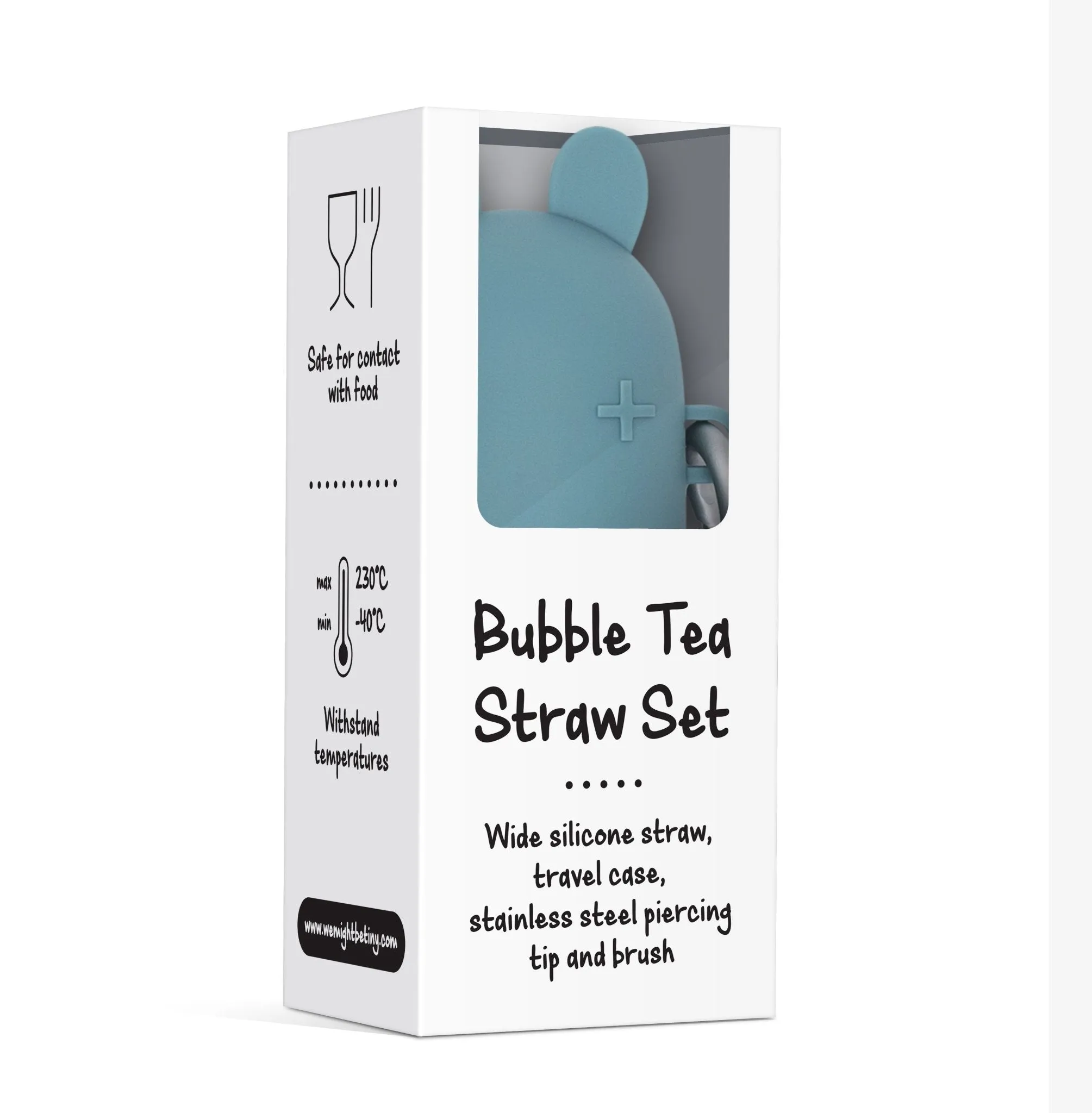 Keepie   Bubble Tea Straw Set - Blue Dusk