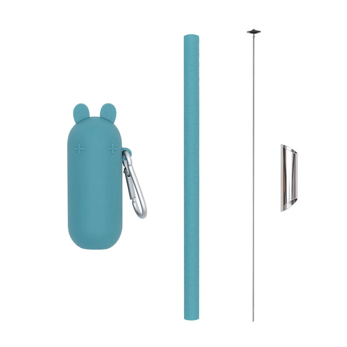 Keepie   Bubble Tea Straw Set - Blue Dusk