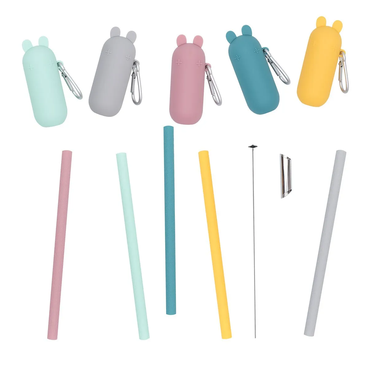 Keepie   Bubble Tea Straw Set - Blue Dusk