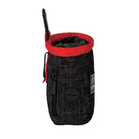 Kuma Good Dog Treat Pouch - Carbon/Red