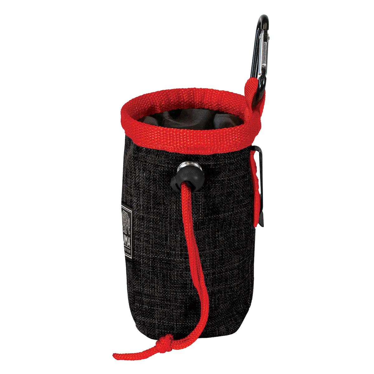 Kuma Good Dog Treat Pouch - Carbon/Red