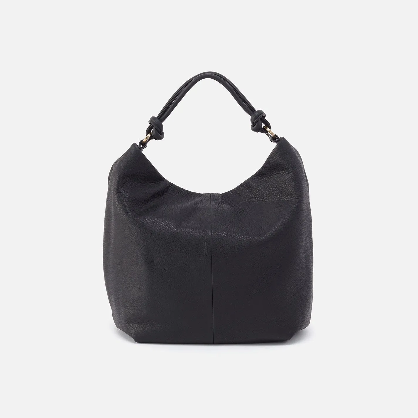 Lindley Hobo in Soft Pebbled Leather - Black