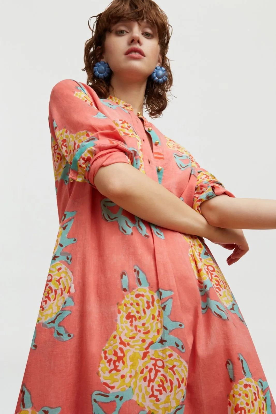 LISA CORTI~ Short kurta mamal