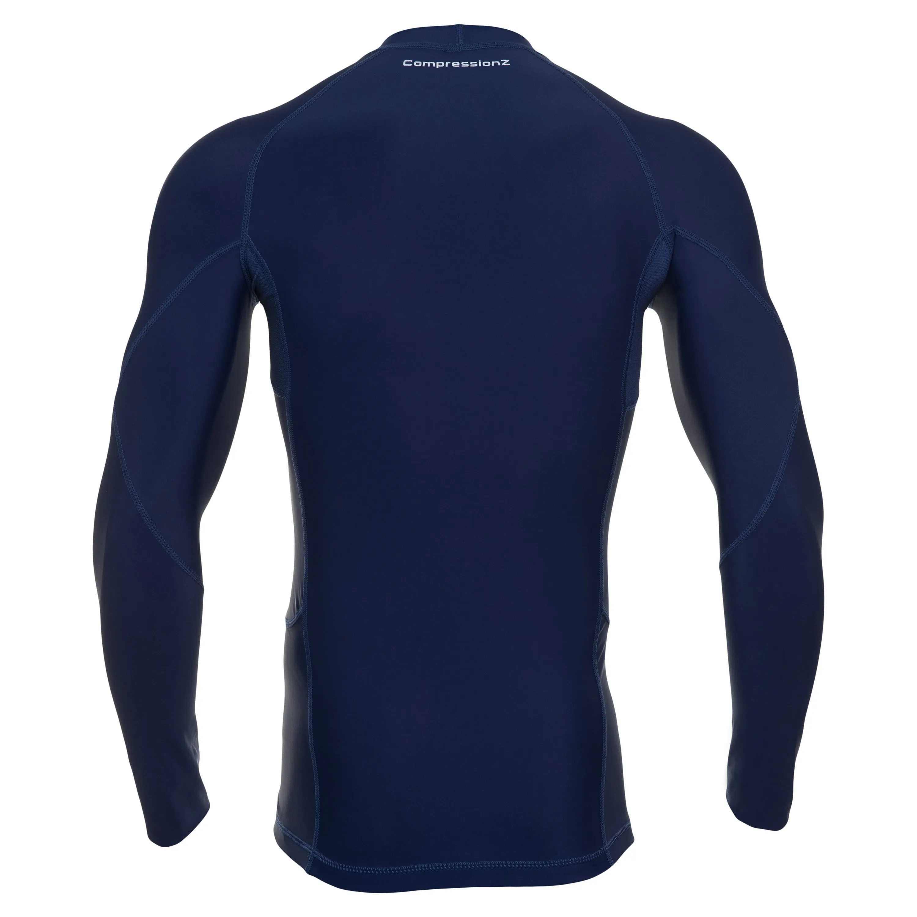 Men's Compression Long Sleeve Shirt - Navy Blue