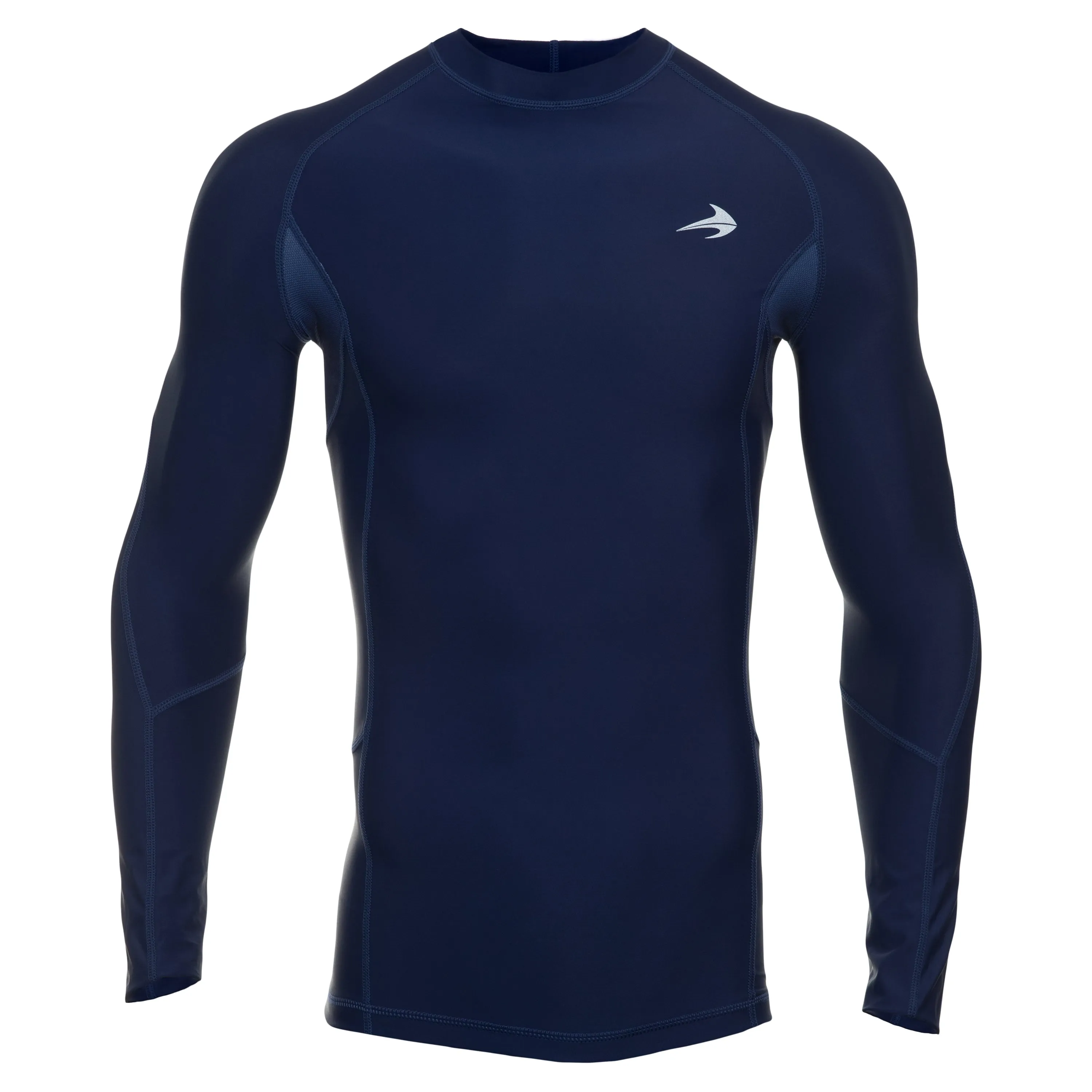 Men's Compression Long Sleeve Shirt - Navy Blue