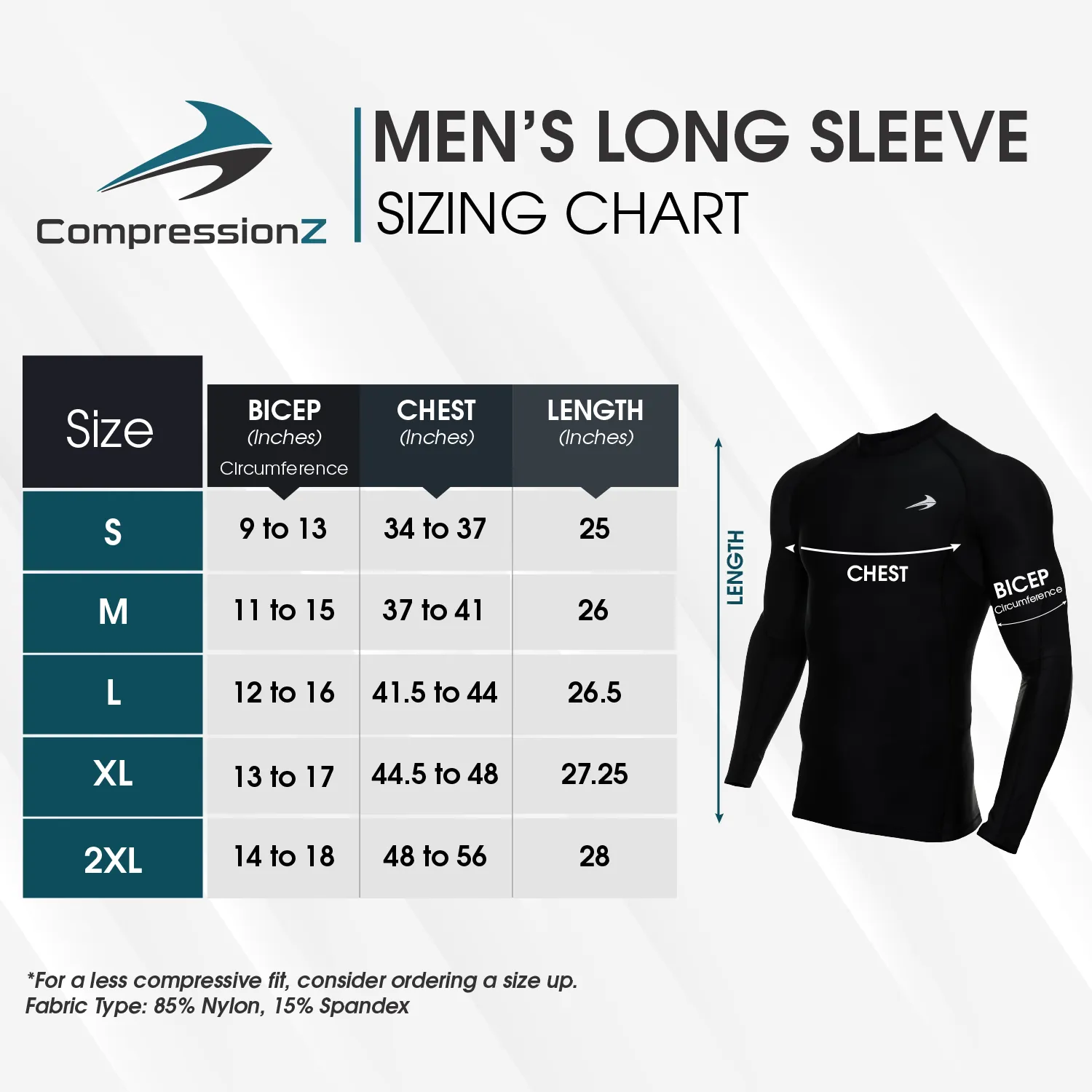 Men's Compression Long Sleeve Shirt - Navy Blue