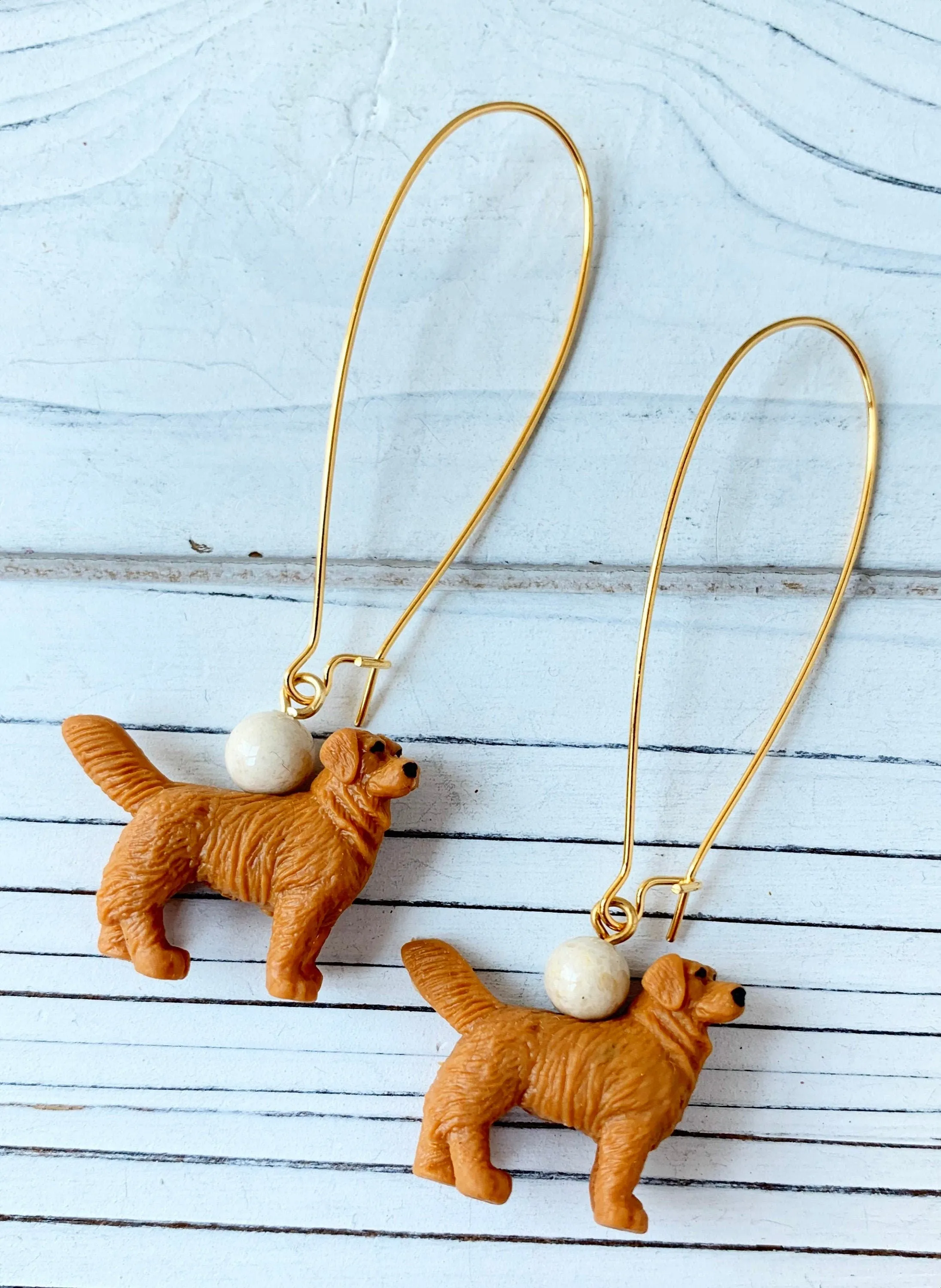 Miniature Golden Retriever Earrings