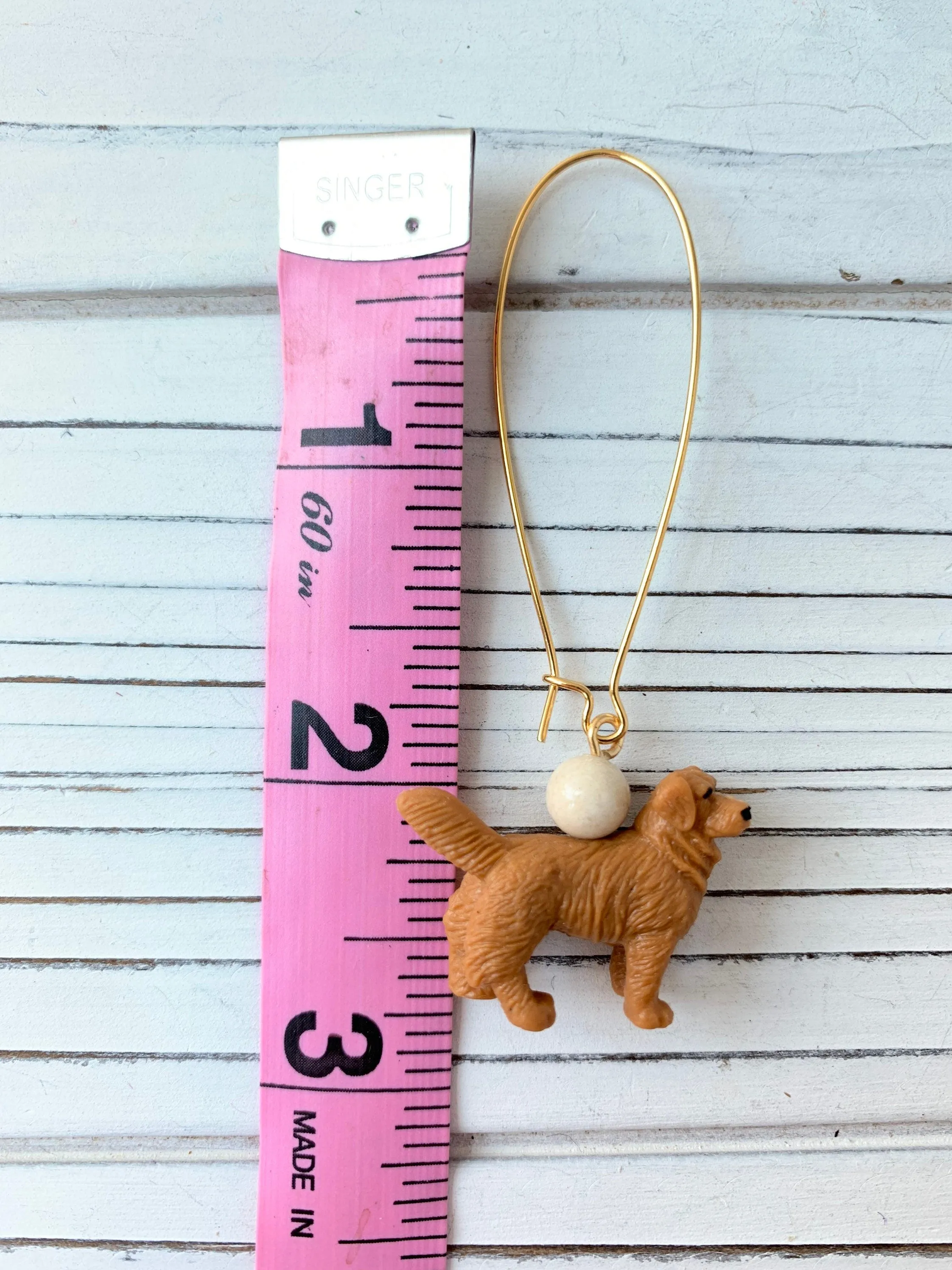 Miniature Golden Retriever Earrings