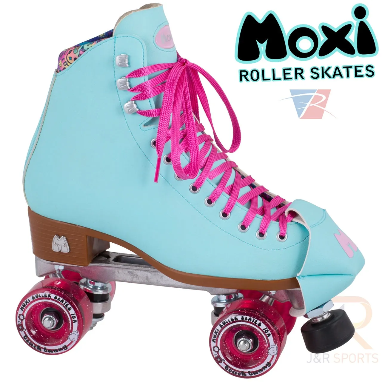 Moxi Beach Bunny Roller Skates - Sky Blue