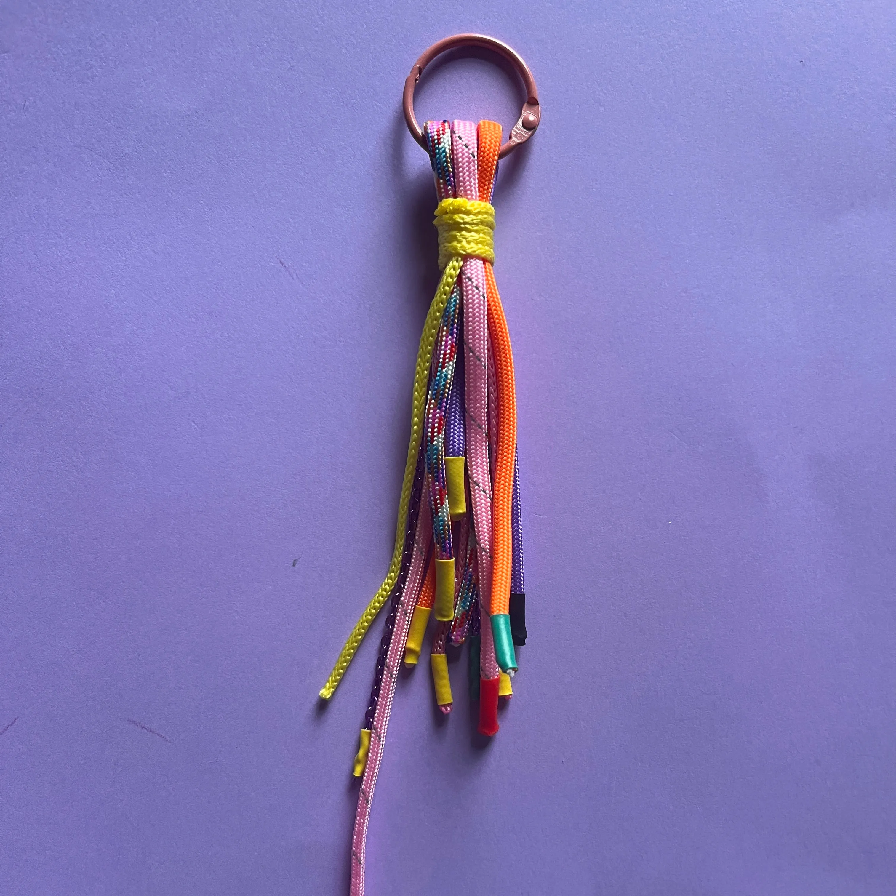 Multi cord Bag charm and keyring