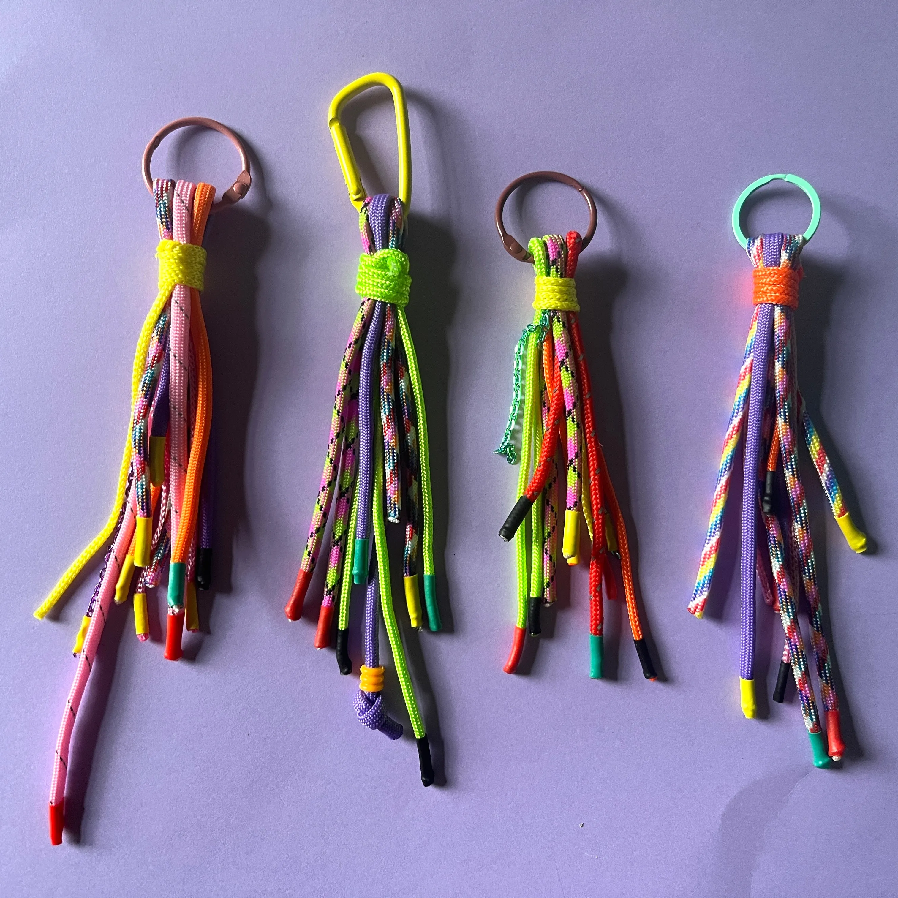 Multi cord Bag charm and keyring