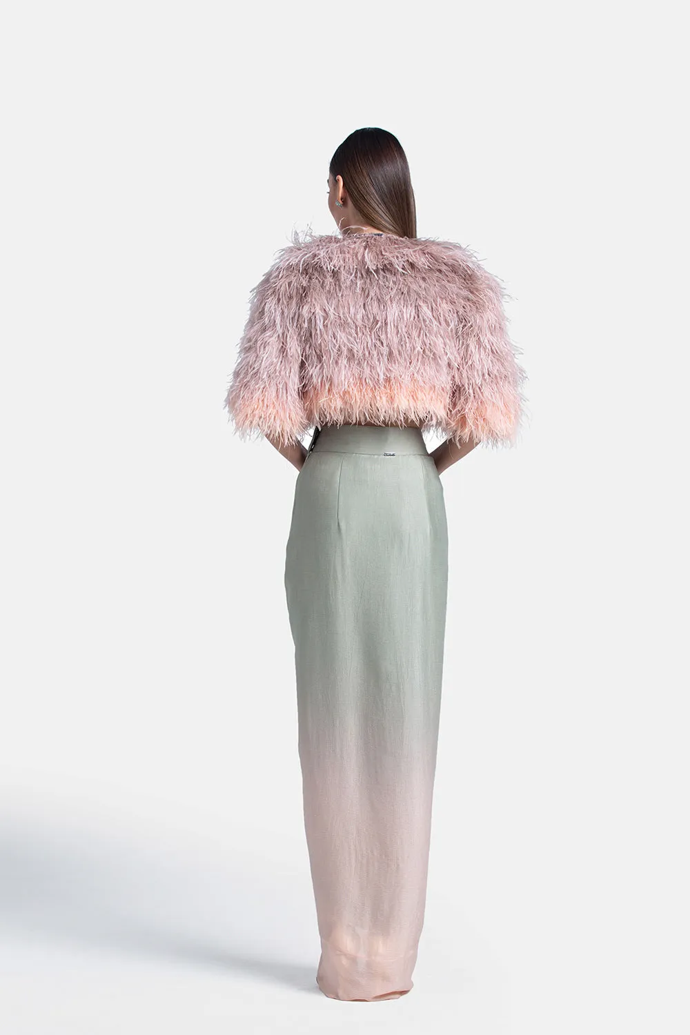 Ombrè Draped Skirt