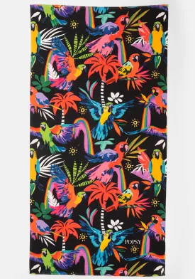 Parrot Paradise Print Towel