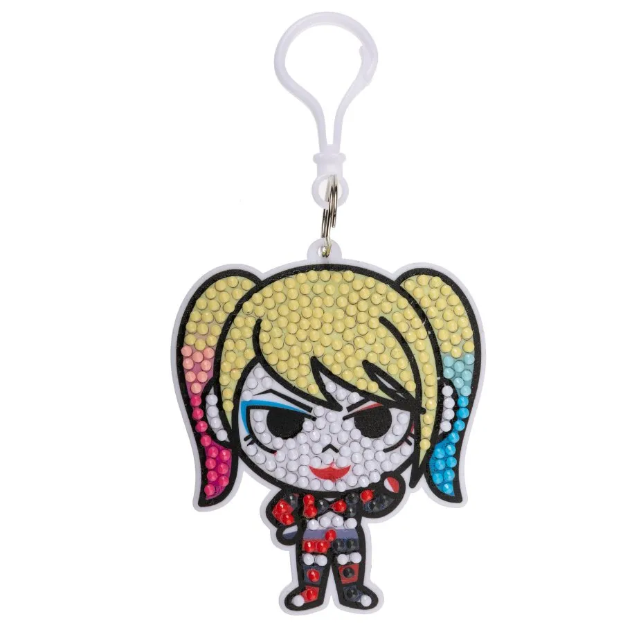 "Harley Quinn" Crystal Art Bag Charm Kit DC