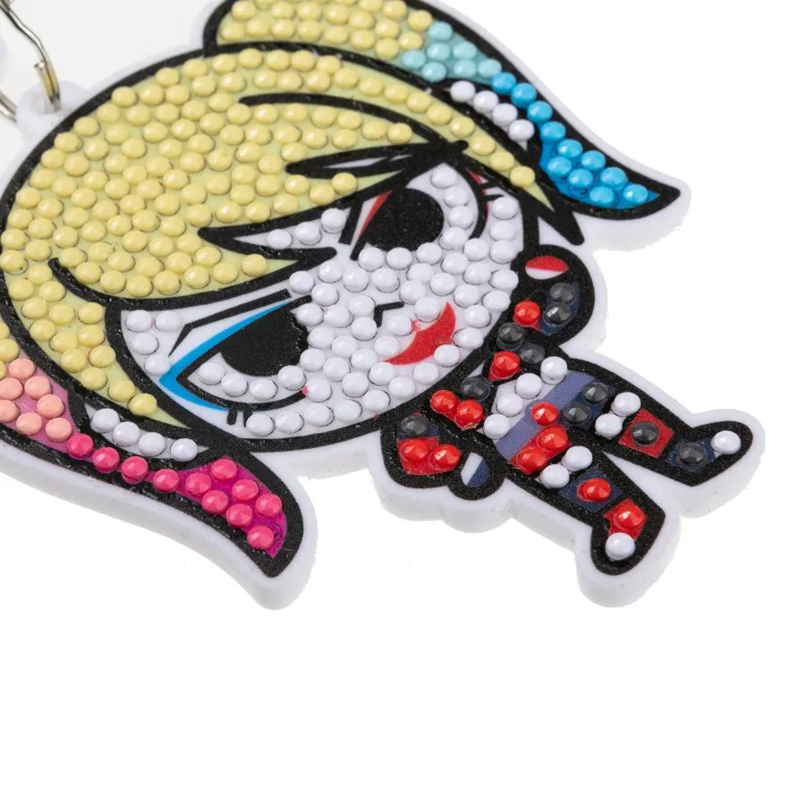 "Harley Quinn" Crystal Art Bag Charm Kit DC