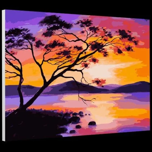 "Sunset" Paint by Numb3rs Framed Kit 40x50cm