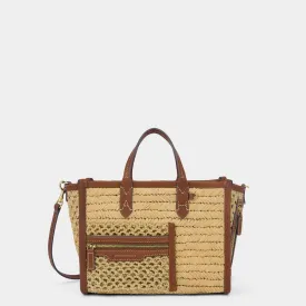 Raffia Pocket XS Cross-body Tote