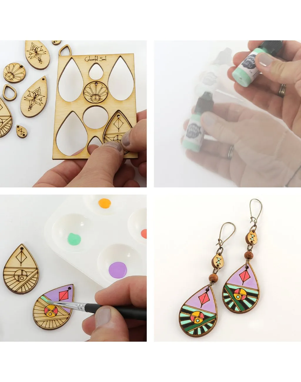 Save the Bees, Jewelry Pop Outs (1 panel, 9pcs/ea)