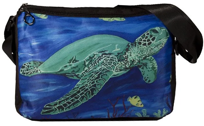 Sea Turtle Signature Messenger Bag - Wisdom