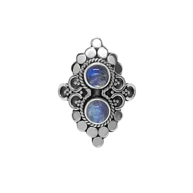 Silver Andromeda Moonstone Ring