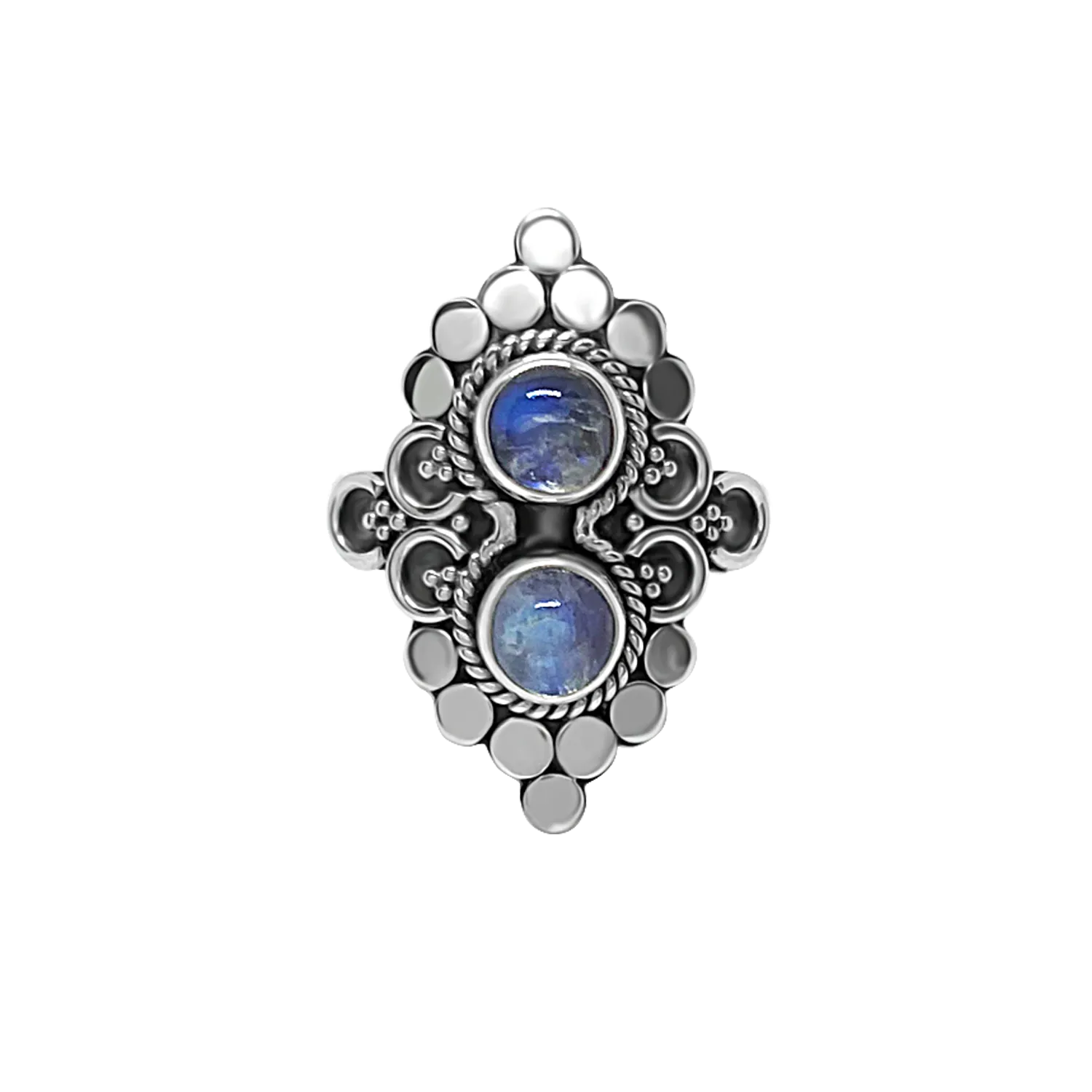 Silver Andromeda Moonstone Ring