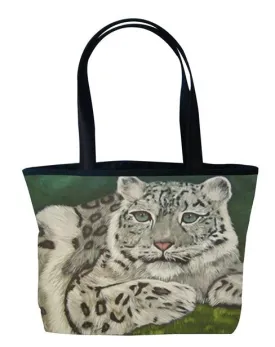 Snow Leopard Purrfect Tote- Highland Veil