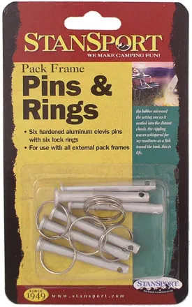 Stansport Clevis Pin & Rings (6 Pack)